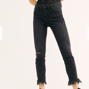 Free People Great Heights Frayed Skinny Jean